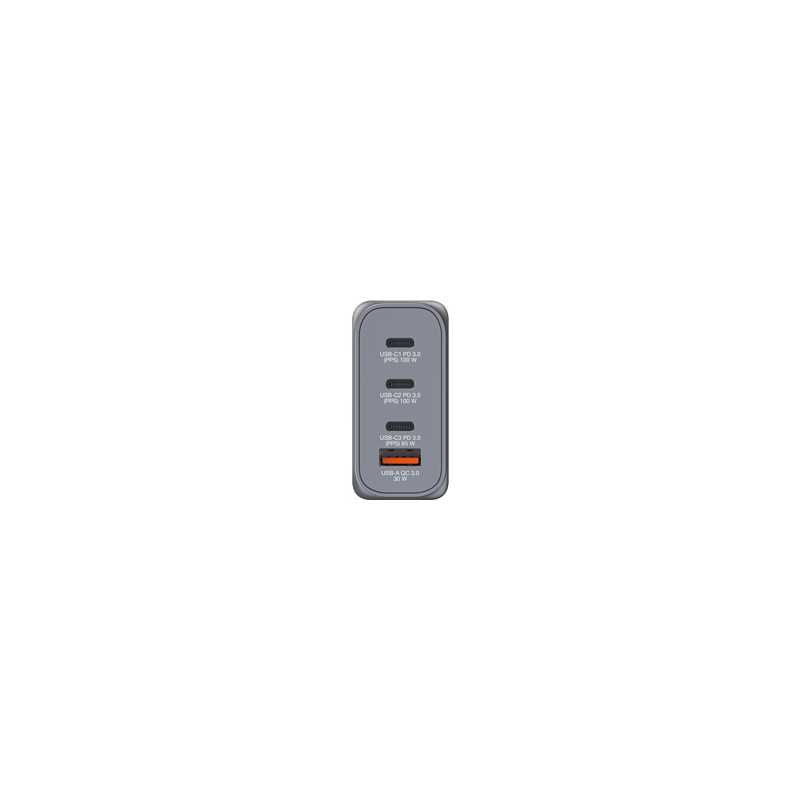 Verbatim (32202) GNC-100 GaN Charger 100W with 2 x USB-C PD 100W / 1 x USB-C PD 65W / 1 x USB-A QC 3.0 (EU/UK/US)