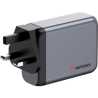 Verbatim GNC-100 GaN Charger 100W with 2 x USB-C PD 100W / 1 x USB-C PD 65W / 1 x USB-A QC 3.0 (EU/UK/US)