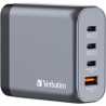 Verbatim (32203) GNC-140 GaN Charger 140W with 2 x USB-C PD 140W / 1 x USB-C PD 20W / 1 x USB-A QC 3.0 (EU/UK/US)