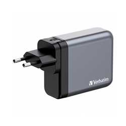 Verbatim (32203) GNC-140 GaN Charger 140W with 2 x USB-C PD 140W / 1 x USB-C PD 20W / 1 x USB-A QC 3.0 (EU/UK/US)