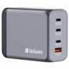 Verbatim GNC-200 GaN Charger 200W with 2 x USB-C PD 100W / 1 x USB-C PD 65W / 1 x USB QC 3.0 (EU/UK/US)