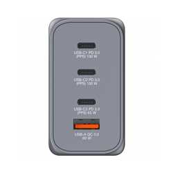 Verbatim (32204) GNC-200 GaN Charger 200W with 2 x USB-C PD 100W / 1 x USB-C PD 65W / 1 x USB QC 3.0 (EU/UK/US)