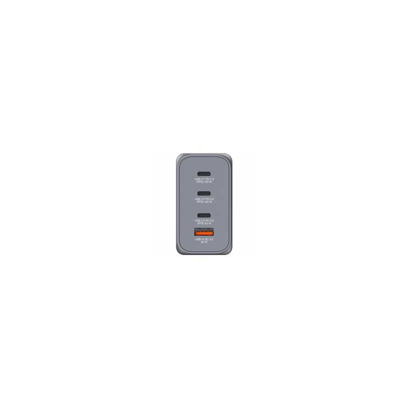 Verbatim (32204) GNC-200 GaN Charger 200W with 2 x USB-C PD 100W / 1 x USB-C PD 65W / 1 x USB QC 3.0 (EU/UK/US)