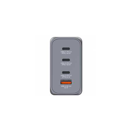 Verbatim (32204) GNC-200 GaN Charger 200W with 2 x USB-C PD 100W / 1 x USB-C PD 65W / 1 x USB QC 3.0 (EU/UK/US)