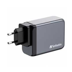 Verbatim (32204) GNC-200 GaN Charger 200W with 2 x USB-C PD 100W / 1 x USB-C PD 65W / 1 x USB QC 3.0 (EU/UK/US)