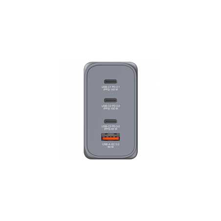 Verbatim (32205) GNC-240 GaN Charger 240W With 1 X USB-C 140W /1 X USB-C 100W / 1 X USB-C 65W / 1 X USB-A QC 3.0 (EU/UK/US)