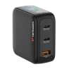 Verbatim Mini GaN Charger 100W With Display, 100W 3-Port + 100W USB-C to USB-C Cable