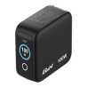 Verbatim Mini GaN Charger 100W With Display, 100W 3-Port + 100W USB-C to USB-C Cable