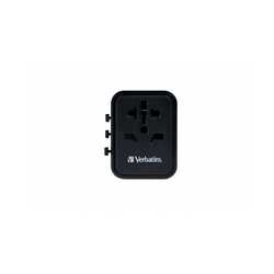Verbatim (49543) UTA-01 Universal Travel Adapter with 2 x USB-A Ports 12W