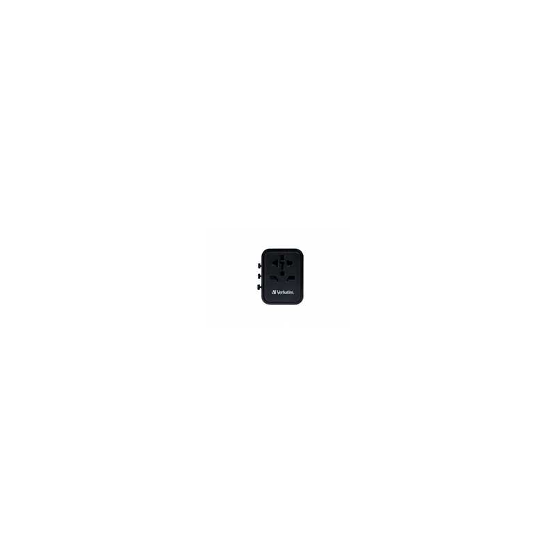 Verbatim (49543) UTA-01 Universal Travel Adapter with 2 x USB-A Ports 12W