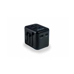 Verbatim  (49544) UTA-02 Universal Travel Adapter with 1 x USB-C PD 20W / 1 x USB-A QC 3.0