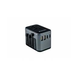 Verbatim (49545) UTA-03 Universal Travel Adapter with 1 x USB-C PD 30W & QC 3.0 / 2 x USB-C / 2 x USB-A