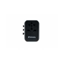 Verbatim (49545) UTA-03 Universal Travel Adapter with 1 x USB-C PD 30W & QC 3.0 / 2 x USB-C / 2 x USB-A