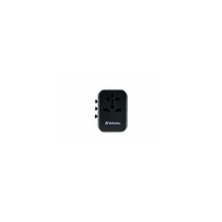 Verbatim (49545) UTA-03 Universal Travel Adapter with 1 x USB-C PD 30W & QC 3.0 / 2 x USB-C / 2 x USB-A