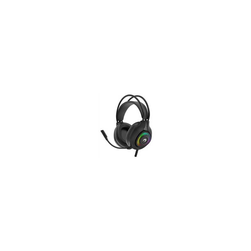 Marvo H8325 Akari 40 USB 2.0 Wired Gaming RGB Headset (Black)