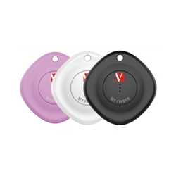 Verbatim (32132) MYF-03 My Finder Bluetooth Item Finder 3 Pack Black /White / Purple