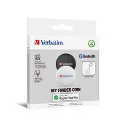 Verbatim (32134) MYFC-02BW My Finder Coin Bluetooth Item Finder 2 pack Black / White
