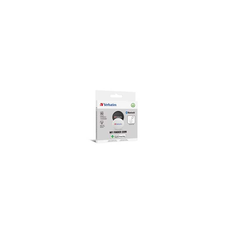 Verbatim (32134) MYFC-02BW My Finder Coin Bluetooth Item Finder 2 pack Black / White
