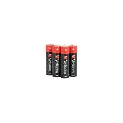Verbatim (49501) AA Battery Alkaline 4 Pack Shrink Wrap