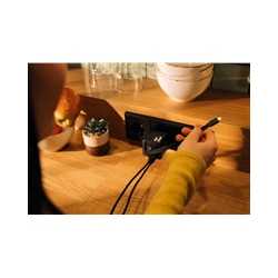 Verbatim (32217) GaN Wall Charger 65W 2 Port with Retractable Cable