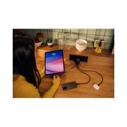 Verbatim (32217) GaN Wall Charger 65W 2 Port with Retractable Cable
