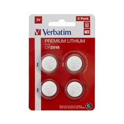 Verbatim (49531) CR2016 Battery Lithium 3V 4 Pack