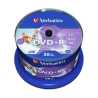 Verbatim (43512) DVD+R 16X 4.7GB 50 Pack Spindle Wide Inkjet Printable No ID