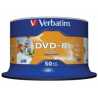 Verbatim (43533)DVD-R 16X 4.7GB 50 Pack Spindle Wide Inkjet Printable No ID