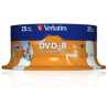 Verbatim (43538) DVD-R Wide Inkjet Printable ID Branded 25 Pack Spindle 4.7GB 16X