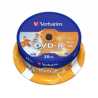 Verbatim (43538) DVD-R Wide Inkjet Printable ID Branded 25 Pack Spindle 4.7GB 16X