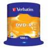 Verbatim DVD-R 16X 100 Pack Spindle 4.7GB Matt Silver