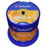 Verbatim DVD-R 16X 100 Pack Spindle 4.7GB Matt Silver