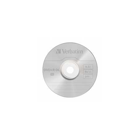 Verbatim (43666) DVD+R Double Layer 8.5GB 8X Matt Silver 10 Pack Spindle