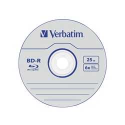 Verbatim (43838) BD-R SL Datalife 25GB 6X 50 Pack Spindle No ID