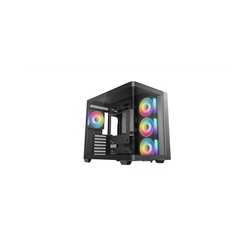 DeepCool CG530U 4F Case,Black, Mid- Tower, 2x USB 3.0, Tempered Glass Side Window Panel, ITX/Micro ATX/ATX