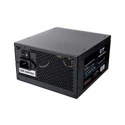 CiT 600W ATX Power Supply, 80+ Efficiency, 120mm Silent Fan, Active PFC, PCIe, SATA & Molex Connectors, Black PSU for Gaming & D