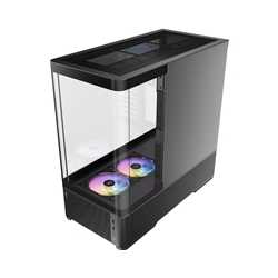 Antec Constellation C6 Air Micro Tower Gaming Case, 1 x USB Type-C / 1 x USB 3.0, Curved Tempered Glass Front and Side Window Pa