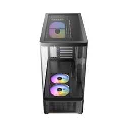 Antec Constellation C6 Curve ARGB Mid Tower Gaming PC Case, 3-Sided Curved Tempered Glass, 3 Pre-Installed ARGB PWM Fans, USB-C 