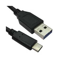 USB 3.1 Type C (M) to Type C (M) Cable 0.5m Black OEM Data Cable