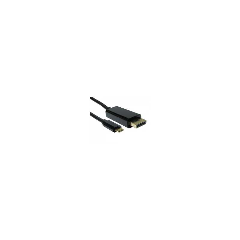 USB-C to DisplayPort 4K 60HZ 1 Meter Black Data Cable