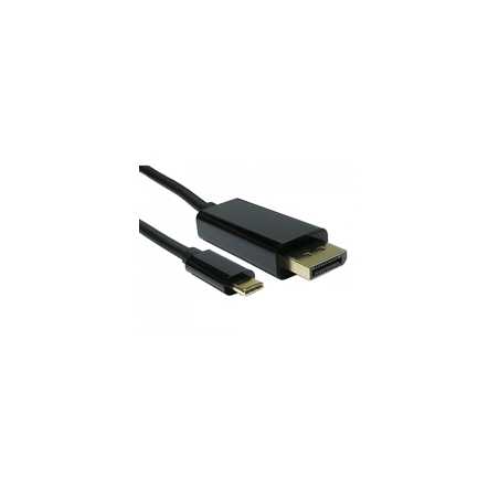 USB-C to DisplayPort 4K 60HZ 1 Meter Black Data Cable
