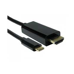 USB-C TO HDMI 4K 60HZ 2 Meter Black Data Cable
