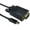 USB-C to VGA 1080P 60HZ  1 Meter Black Data Cable