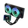 ASRock Challenger 240 Digital AIO Liquid CPU Cooler, 240mm Radiator, Dual 120mm PWM ARGB Fans, 3" Digital Display, Intel LGA170