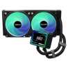 ASRock Challenger 240 Digital AIO Liquid CPU Cooler, 240mm Radiator, Dual 120mm PWM ARGB Fans, 3" Digital Display, Intel LGA170