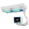 ASRock Challenger 240 Digital AIO Liquid CPU Cooler, 240mm Radiator,White, Dual 120mm PWM ARGB Fans, 3" Digital Display, Intel 