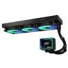 ASRock Challenger 360 Digital AIO Liquid CPU Cooler, 360mm Radiator, Triple 120mm PWM ARGB Fans, 3? Digital Display, Intel LGA17