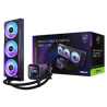ASRock Phantom Gaming 360 LCD AIO Liquid CPU Cooler, 360mm Radiator, Triple 120mm PWM ARGB Fans, LCD Display, Intel LGA1700/1851