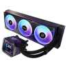 ASRock Phantom Gaming 360 LCD AIO Liquid CPU Cooler, 360mm Radiator, Triple 120mm PWM ARGB Fans, LCD Display, Intel LGA1700/1851