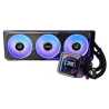 ASRock Phantom Gaming 360 LCD AIO Liquid CPU Cooler, 360mm Radiator, Triple 120mm PWM ARGB Fans, LCD Display, Intel LGA1700/1851